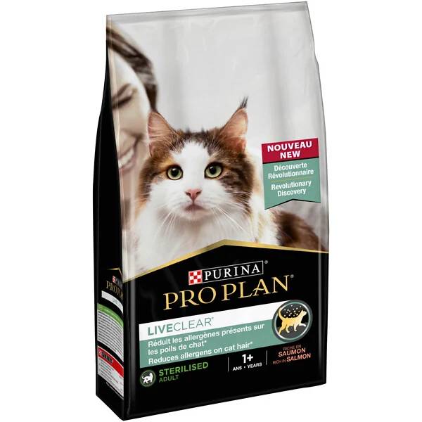 Purina Pro Plan - Croquettes chat LiveClear Adulte Stérilisé Saumon 1,4 kg – PRO PLAN - Image 1