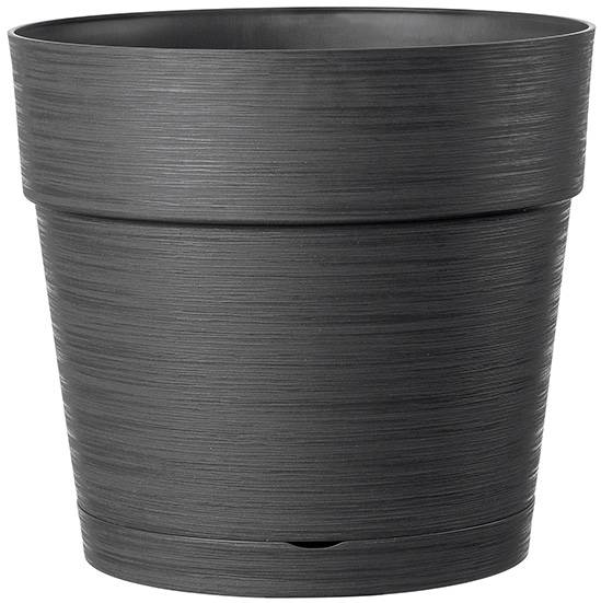 Deroma - Pot Vaso Save R Anthracite à réserve d'eau Ø.38 x H.34,4 cm - Imagen 1