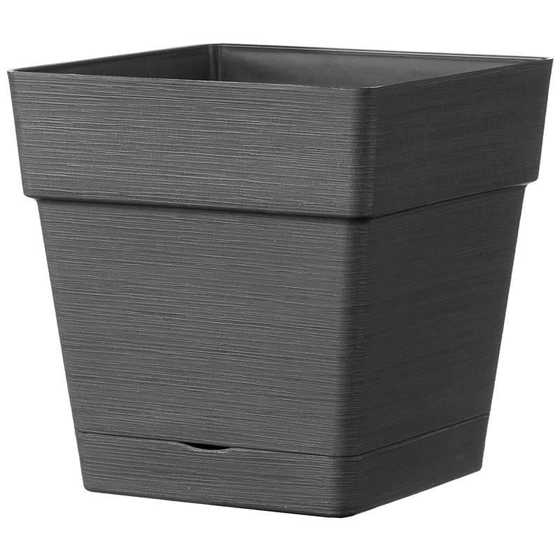 Deroma - Carré Save R Anthracite à réserve d'eau L.16,5 x l.16,5 x H.17 cm - Imagen 1