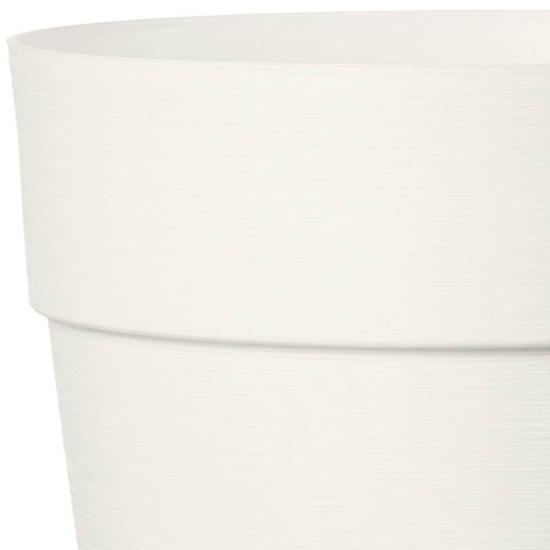 Deroma - Deroma - Vase Save R Bianco à réserve d'eau Ø.19,9 x H.18 cm - Imagen 2