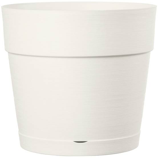 Deroma - Vase Save R Bianco à réserve d'eau Ø.24,4 x H.22,2 cm - Image 1