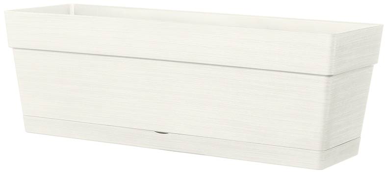 Deroma - Jardinière Save R Bianco à réserve d'eau L.49 x l.17 x H.17 cm - Imagen 1