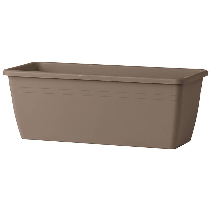 Deroma - Jardinière Rectangulaire Recyclat Taupe - DEROMA - Image 1