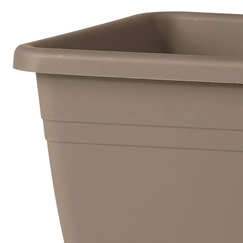Deroma - Jardinière Rectangulaire Recyclat Taupe - DEROMA - Image 2