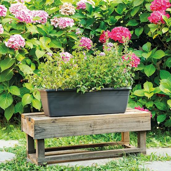 Deroma - Jardinière Recyclat Anthracite - DEROMA - Image 3