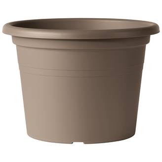 Deroma - Pot de Fleurs Rond Polypropylène Taupe – DEROMA