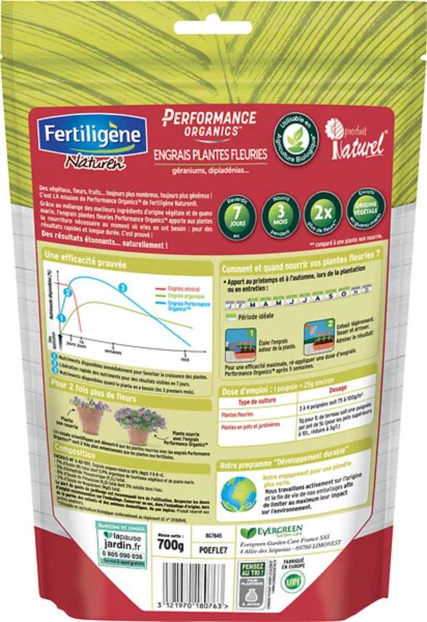 Fertiligène Naturel - Engrais Plantes Fleuries - FERTILIGENE