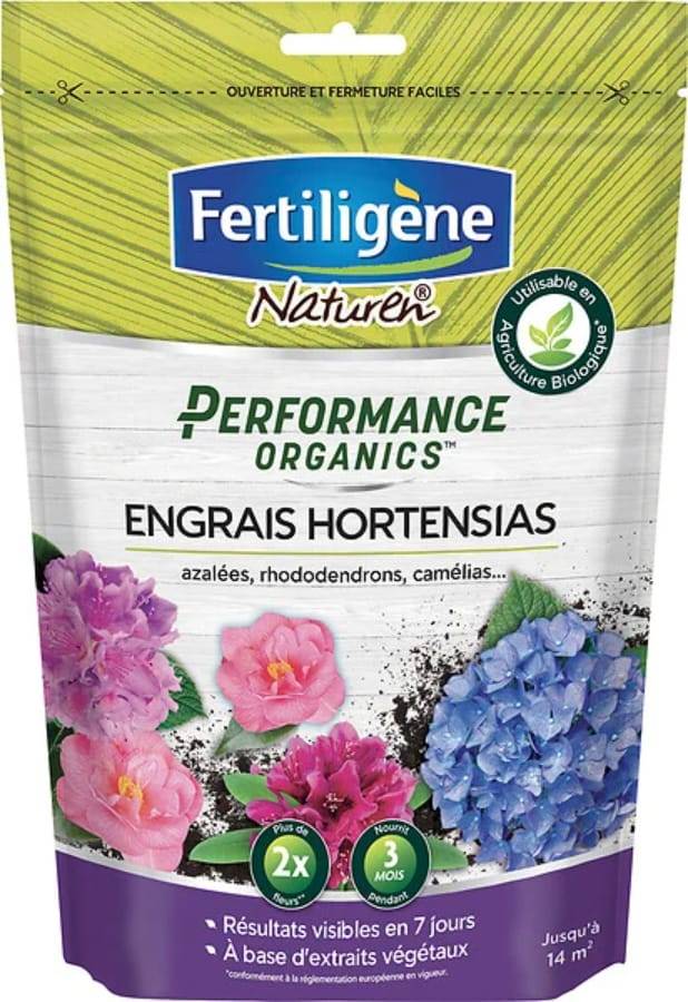 Fertiligène Naturel - Engrais Hortensias Azalées Rhododendrons Camélias - FERTILIGENE