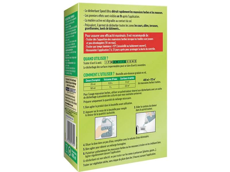 Roundup - Herbicida multiusos jardín ácido pelargónico ultra concentrado 400ml - ROUNDUP - Imagen 2
