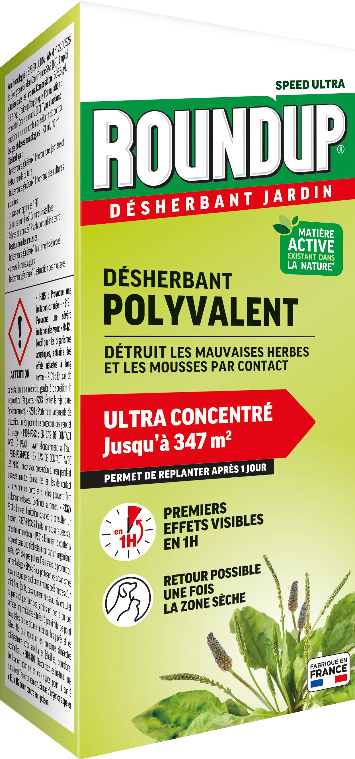 Roundup - Désherbant Concentré Multi-usages 800mL