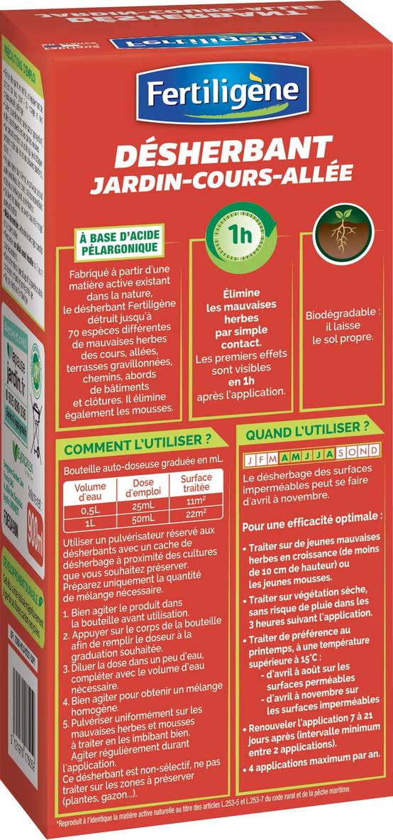 Fertiligène - Désherbant Concentré Jardin Cours Allées – FERTILIGENE - Image 2