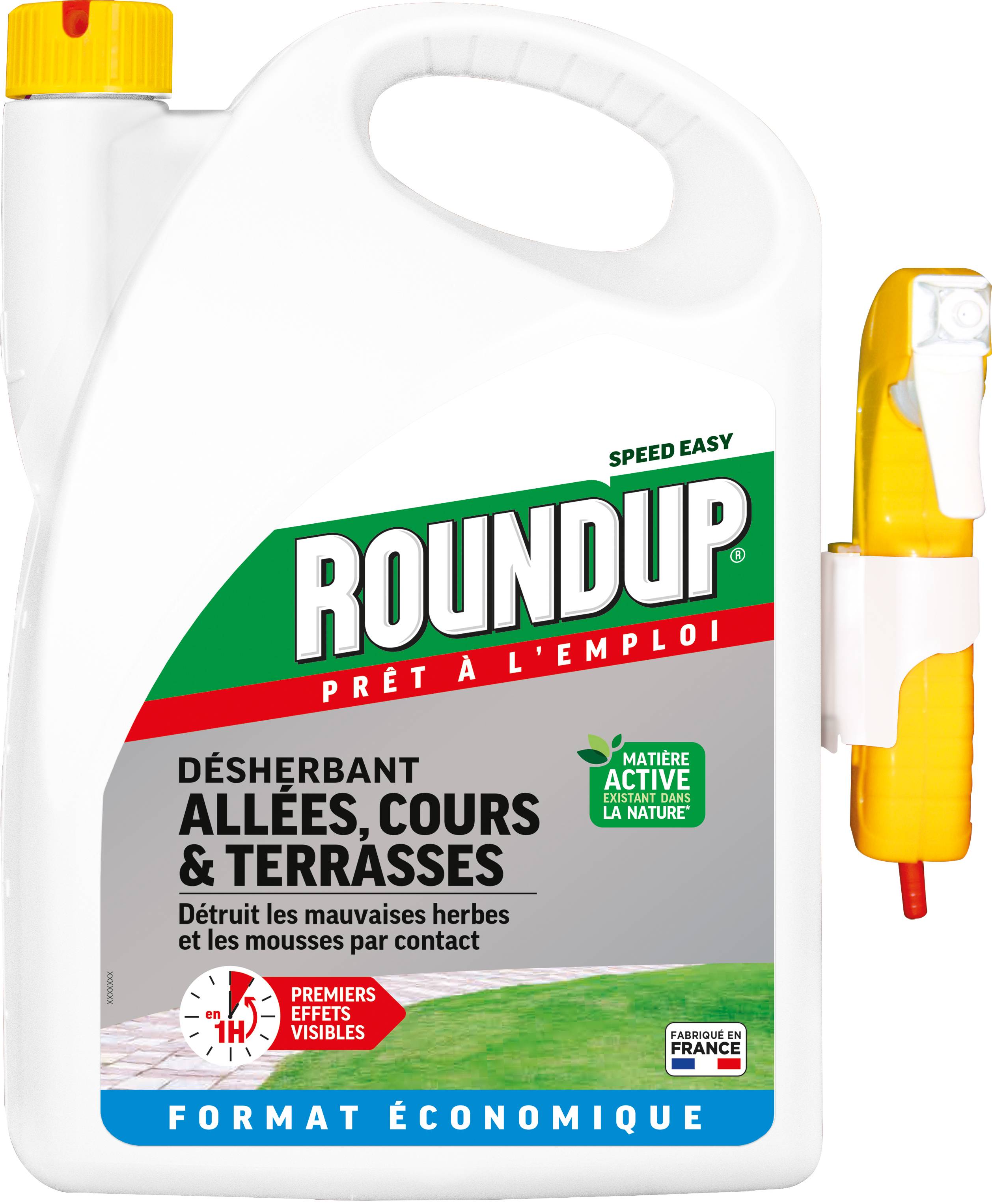 Roundup - Désherbant Allée terrasse 5L Pulvérisateur