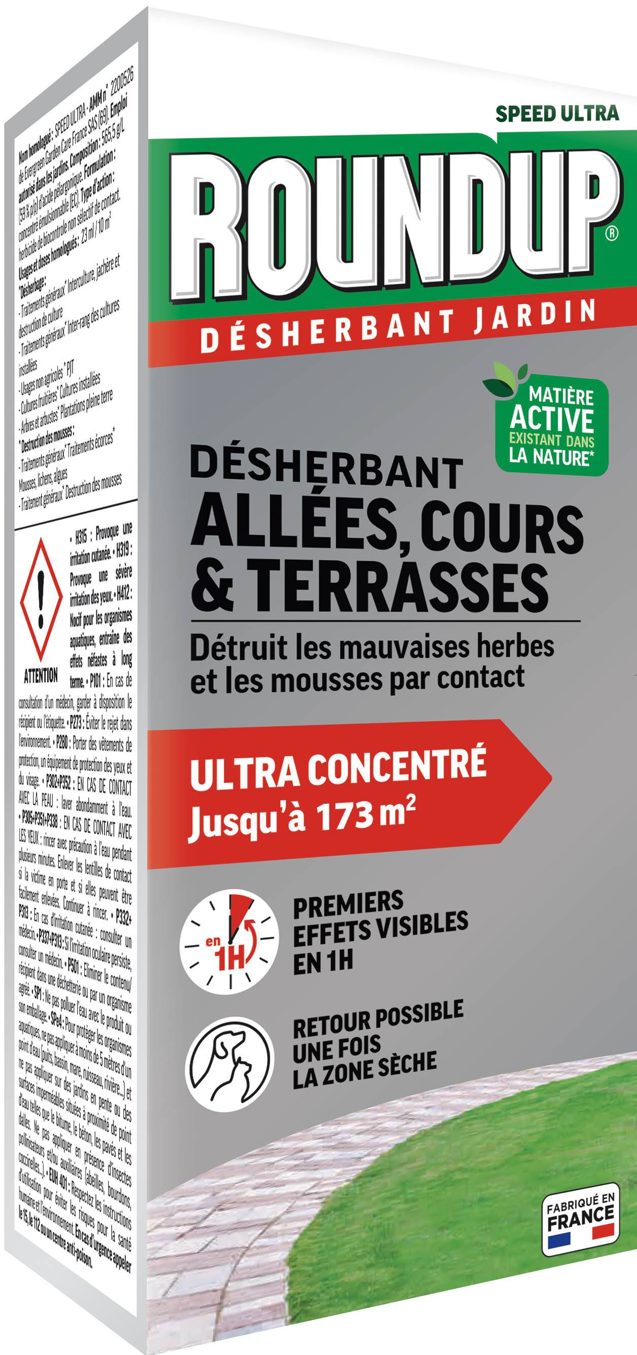 Roundup - Désherbant Concentré Allées Terrasses 400mL - Image 1