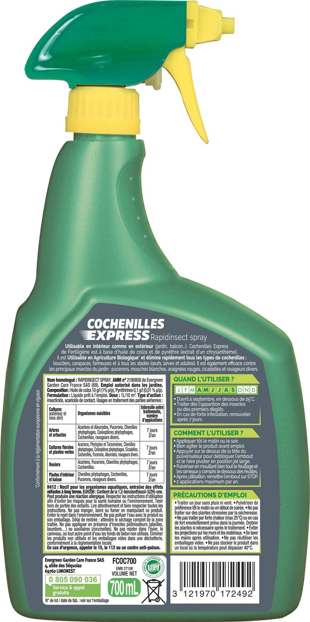 Fertiligène - Insecticide Cochenilles - FERTILIGENE - Imagen 2