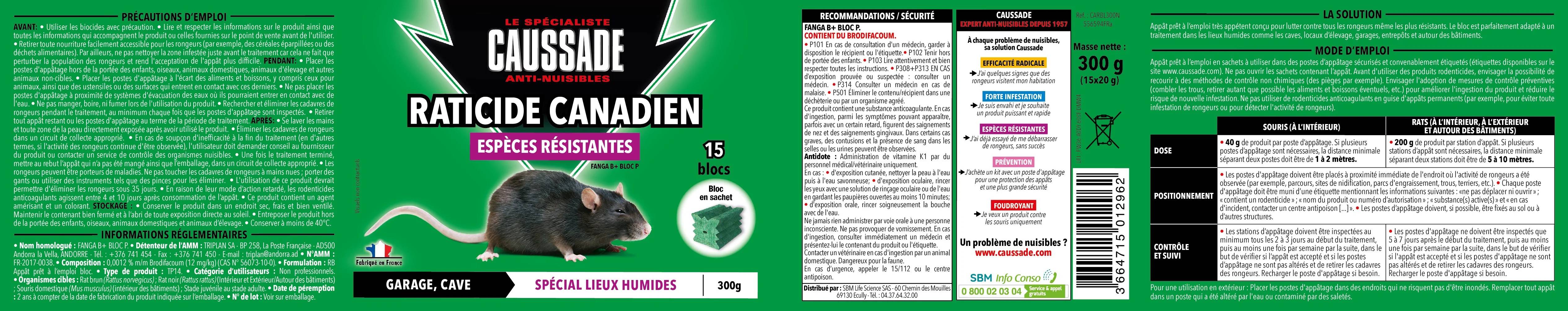Caussade - Appât Antirongeurs - CAUSSADE - Imagen 2