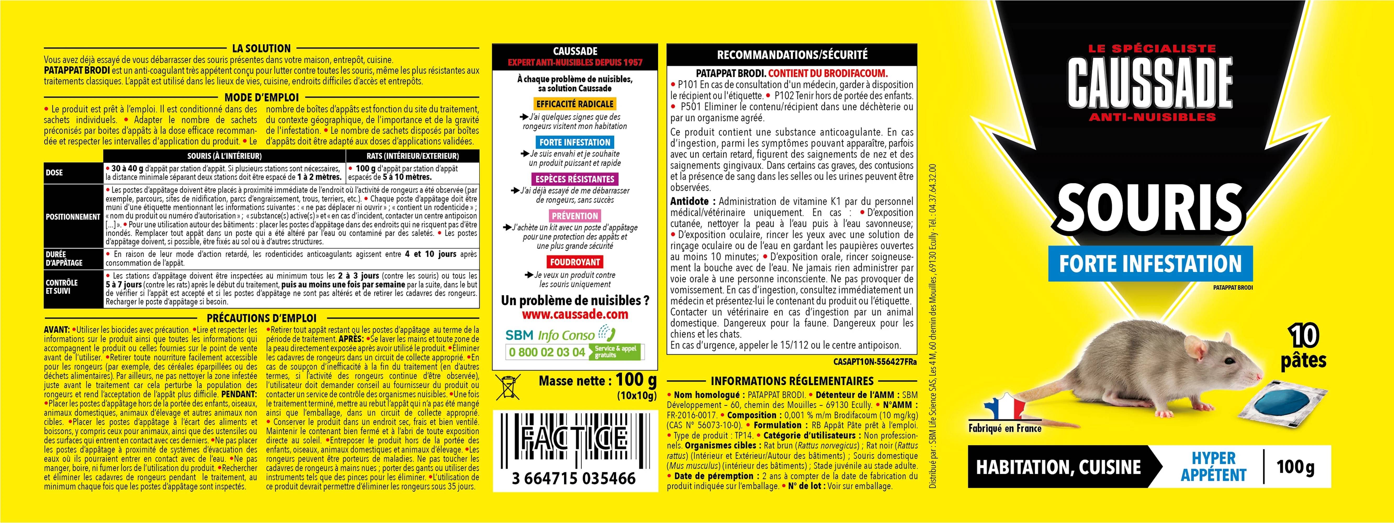 Caussade - Pâte Appât Souris - CAUSSADE - Imagen 2