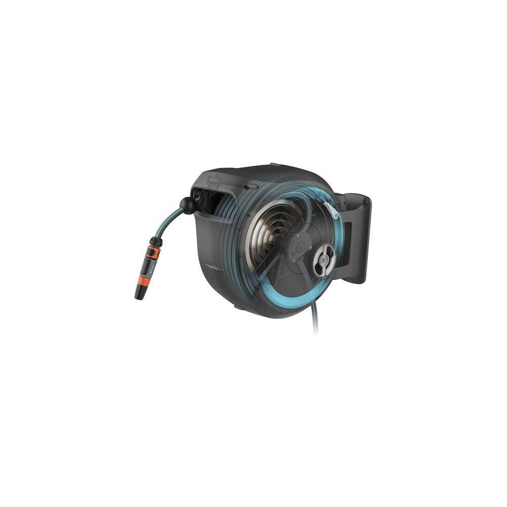Gardena - Dévidoir automatique mural RollUp XL L. 35 m gris et bleu - Gardena - Image 3