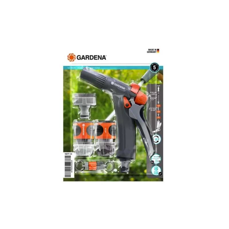 Kit pistolet de nettoyage polyvalent plastique - Gardena - Image 1