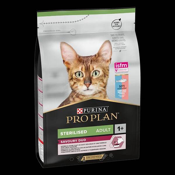 Purina Pro Plan - Croquettes chat Adulte Stérilisé Optisavour Cabillaud 3 kg - PRO PLAN - Image 1