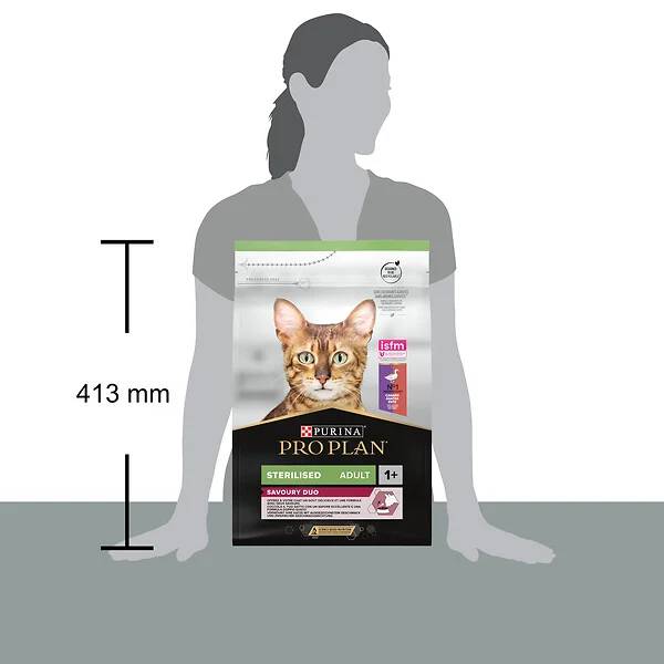 Purina One - Croquettes chat Stérilisé Optisavour Canard 3 kg - PRO PLAN - Image 1