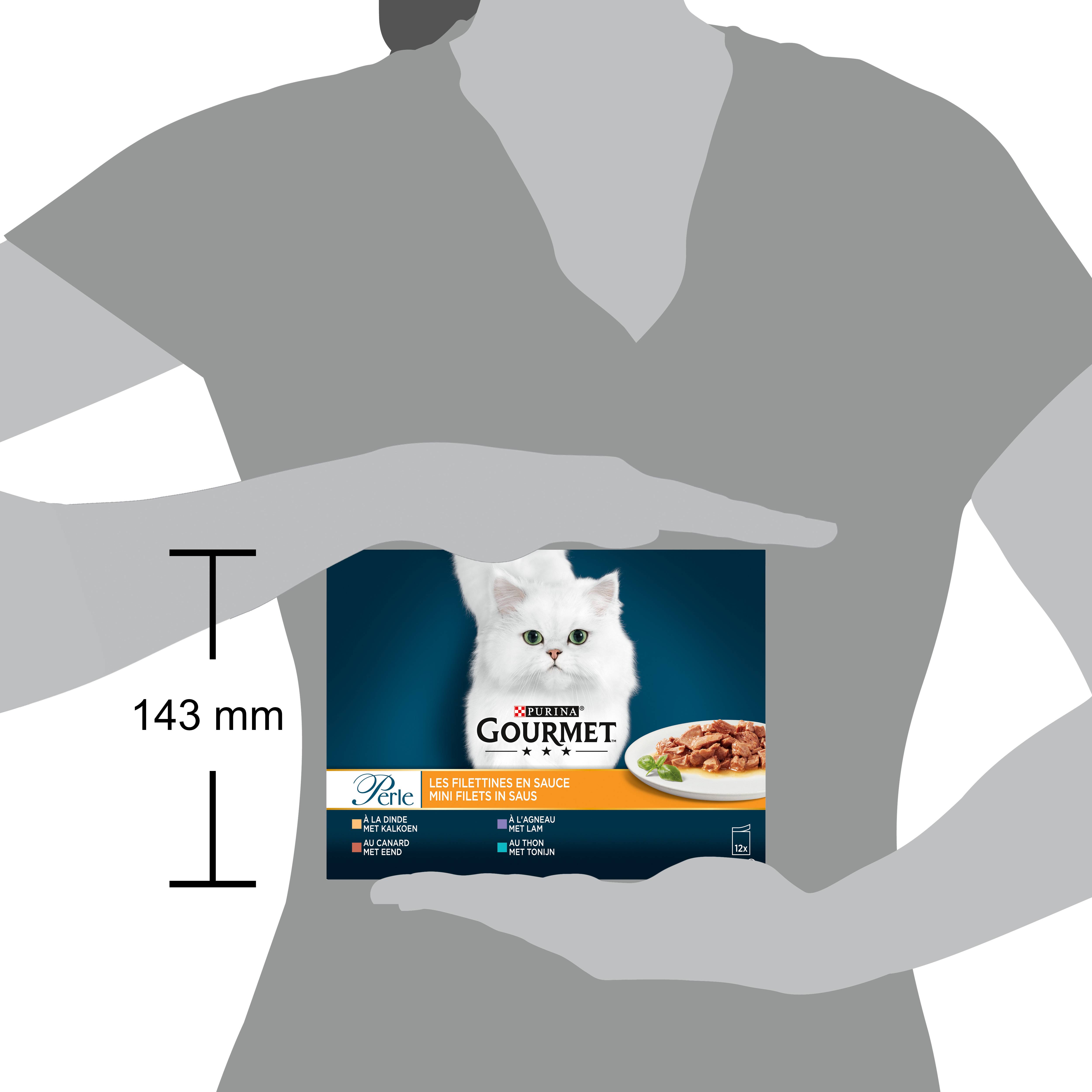 Purina Gourmet - Sachets chat Perle Les Filettines en sauce 12x85g - GOURMET - Image 4