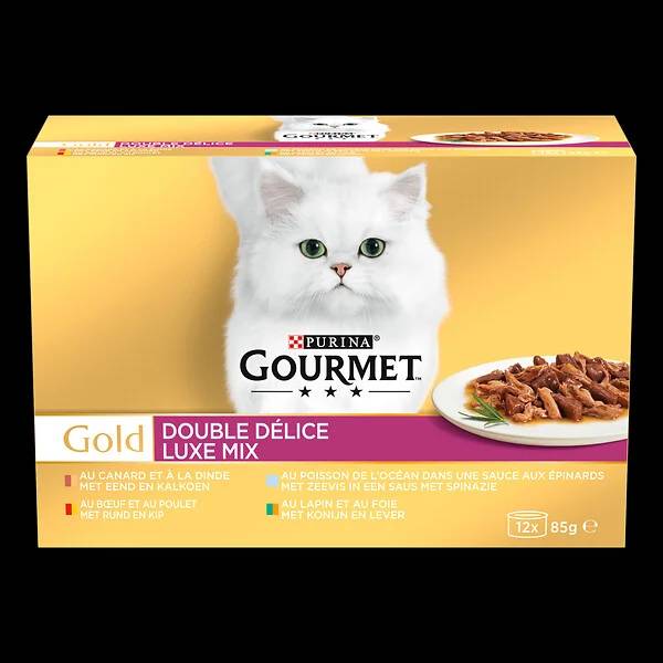 Purina Gourmet - Pâtées chat adulte Double Délice 12x85 g - GOURMET GOLD - Image 3