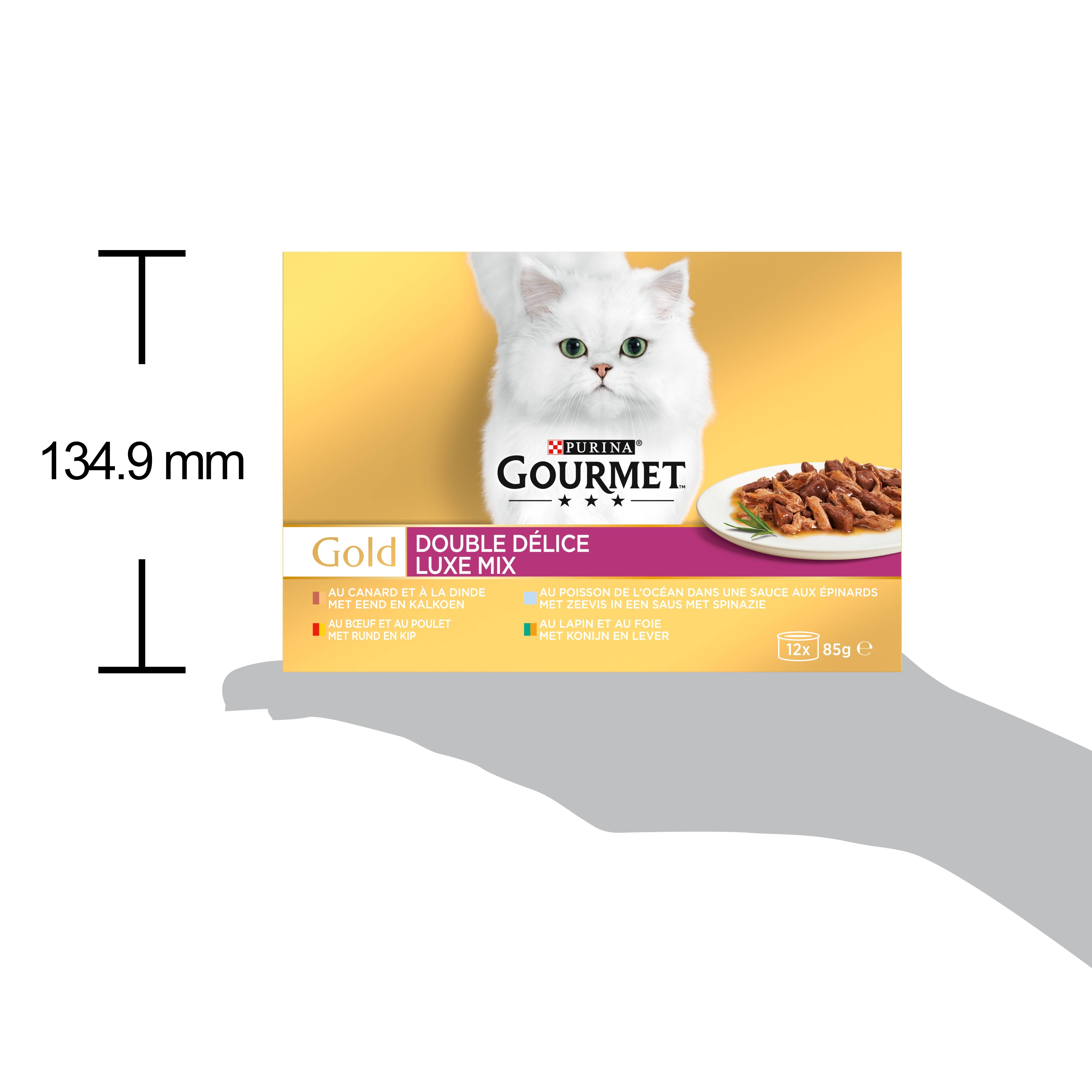 Purina Gourmet - Pâtées chat adulte Double Délice 12x85 g - GOURMET GOLD - Image 2