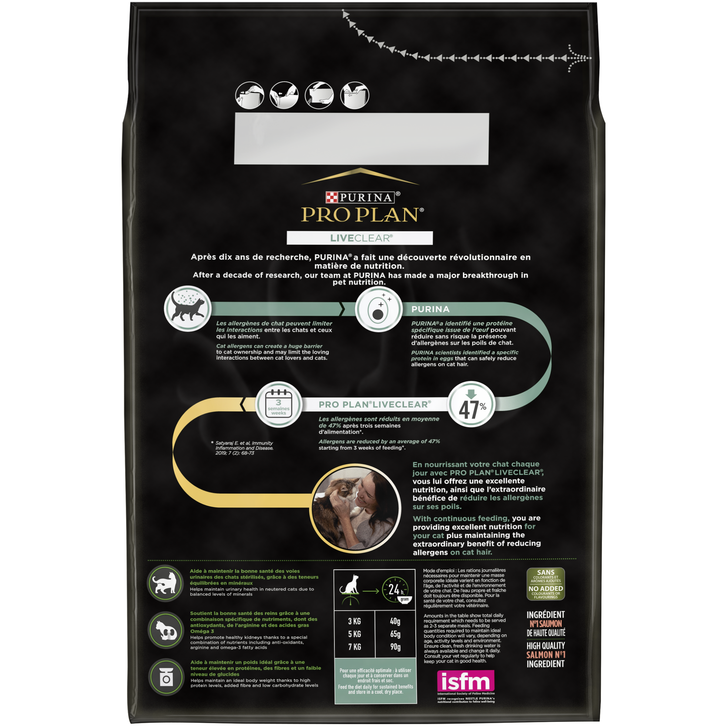 Purina One - Croquettes chat LiveClear Stérilisé Saumon2,8 kg  - PRO PLAN - Imagen 3