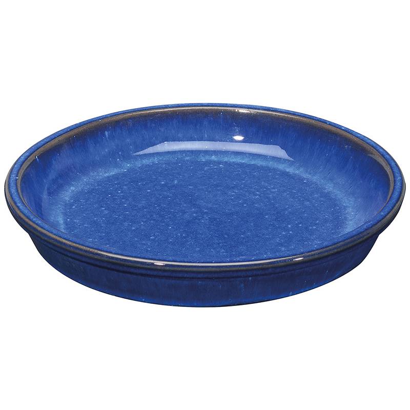Deroma - Soucoupe en Tierra Cocida Esmaltada Azul - DEROMA