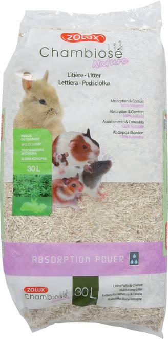 Zolux - Litière végétale naturelle biodégradable pour rongeurs 30 L - ZOLUX
