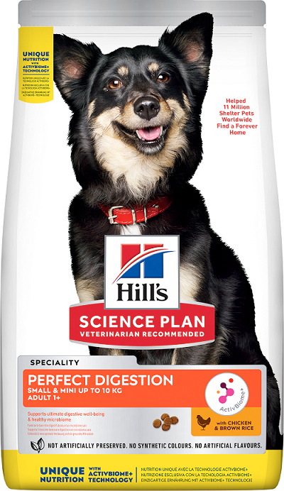 Hill's Pet Nut - Croquettes pour Chien Adulte Perfect Digestion Small & Mini 3kg - Science Plan Hill's - Image 2