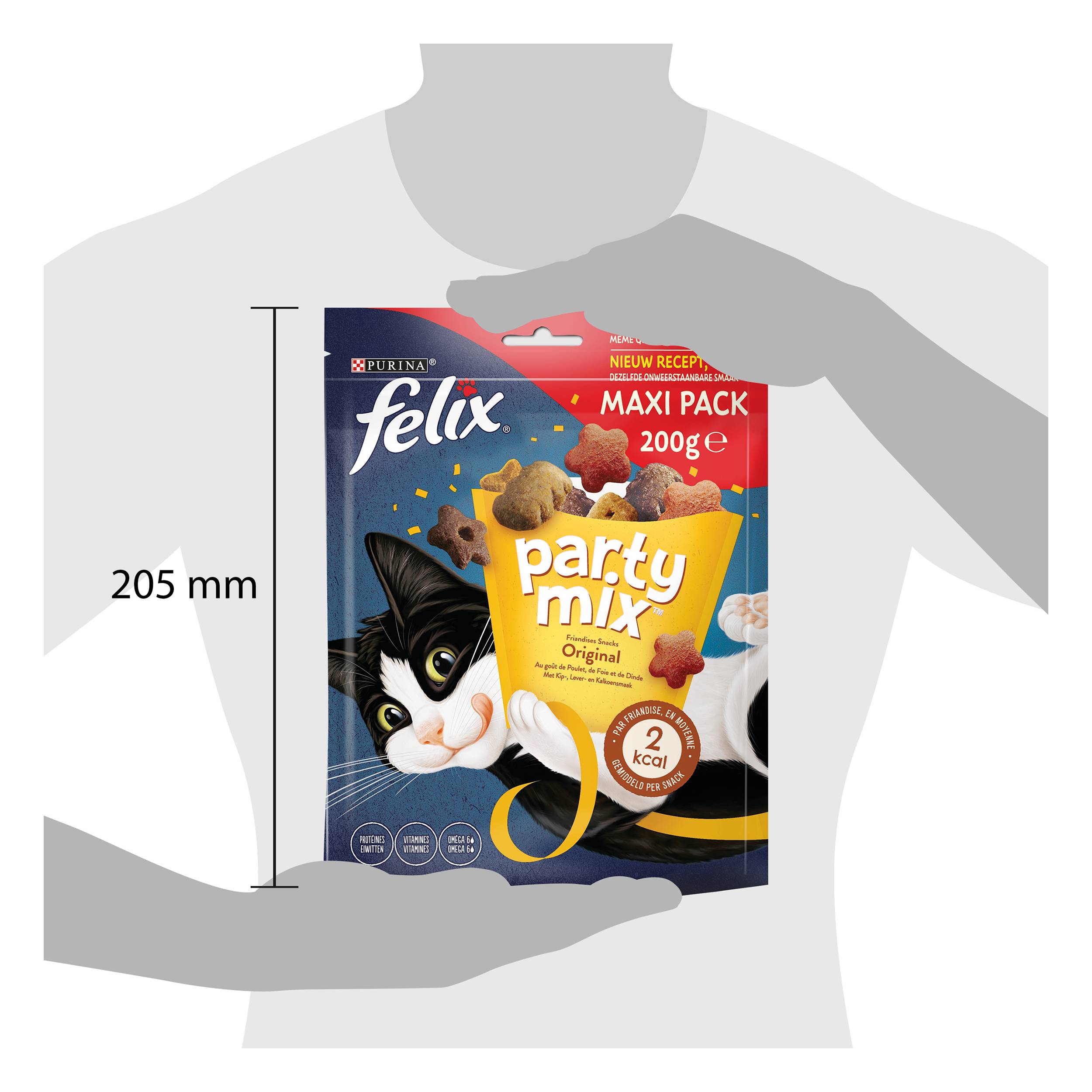 Purina One - Galletas para gato Party Mix Pollo Hígado Pavo 200 g - FELIX - Imagen 8