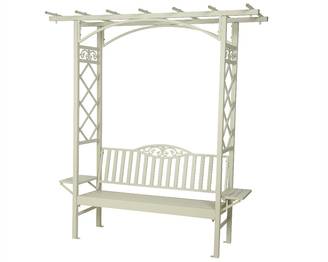 Banc Barolo en aluminium Gris clair L.80 x l.195 x H.210 cm