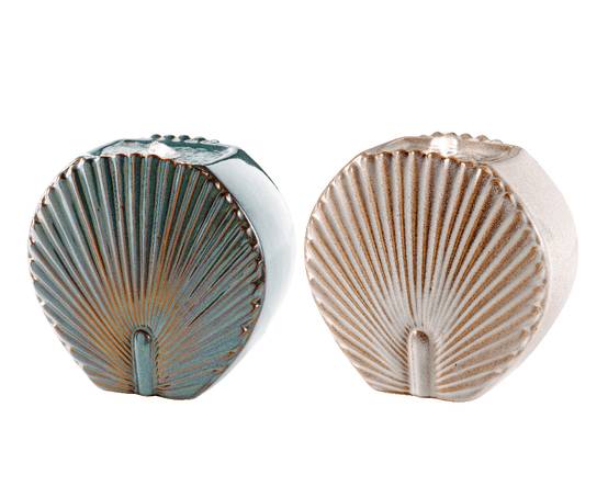 Luminéo - Luminéo - Fontaine céramique Coquillage L.11 x l.21 x H.20 cm