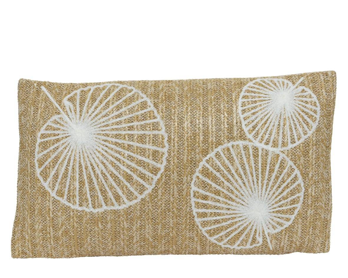 Coussin polyester L30.00-W50.00cm Naturel