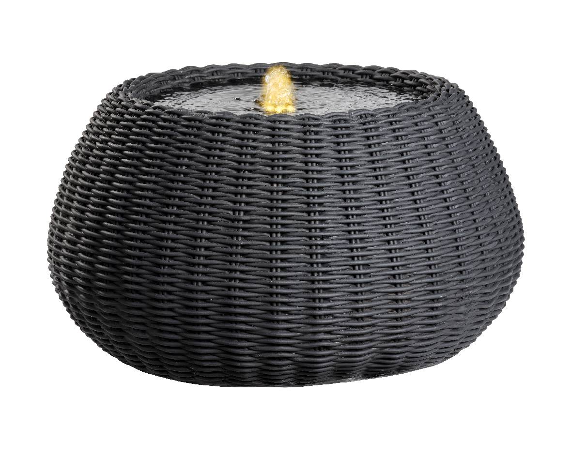 Luminéo - Luminéo - Fontaine ronde coloris Anthracite Ø.53,5 x H.28 cm