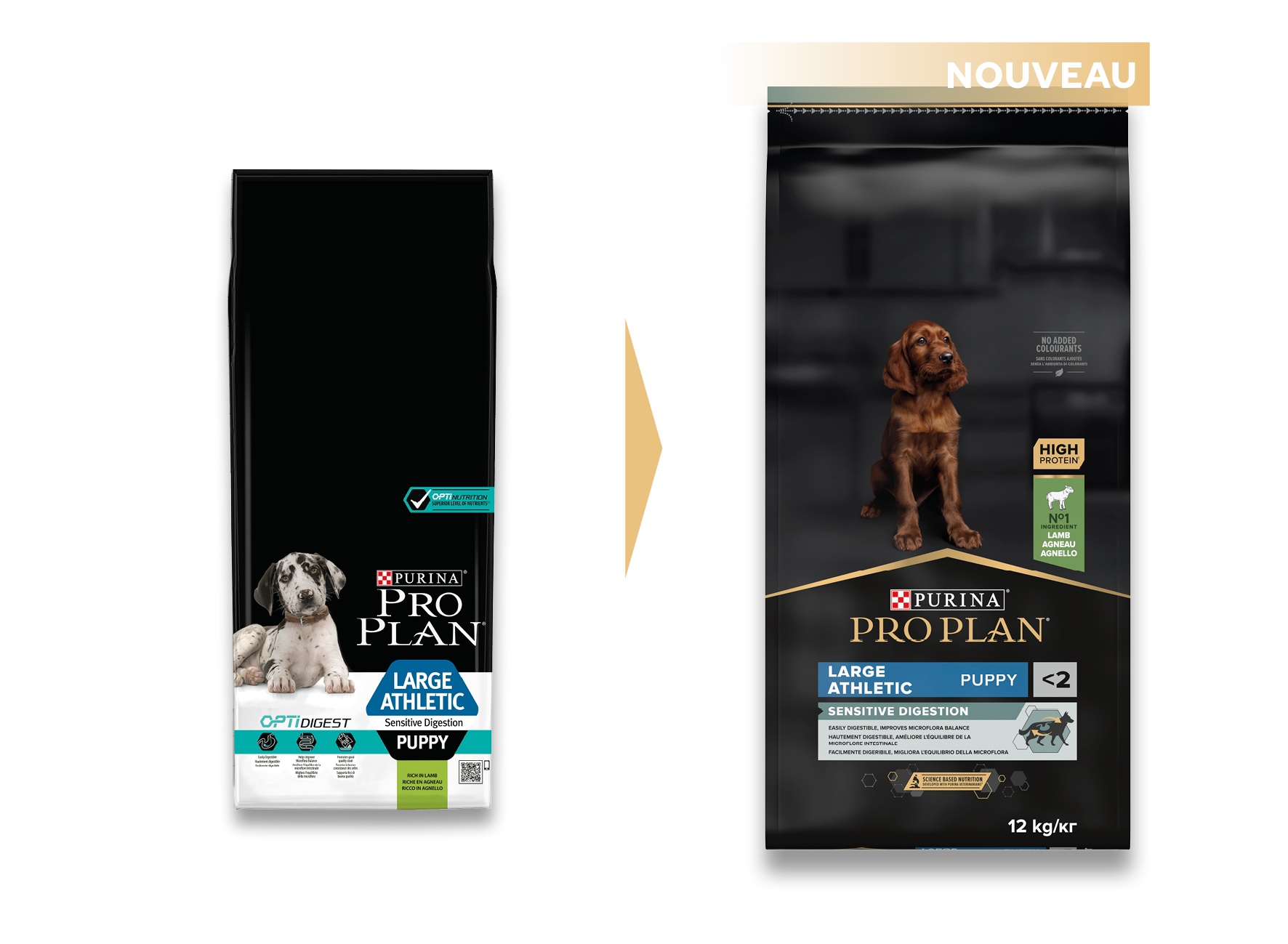 Purina Pro Plan - Croquettes chiot Large Digestion Difficile Agneau 12 kg - PRO PLAN - Image 2
