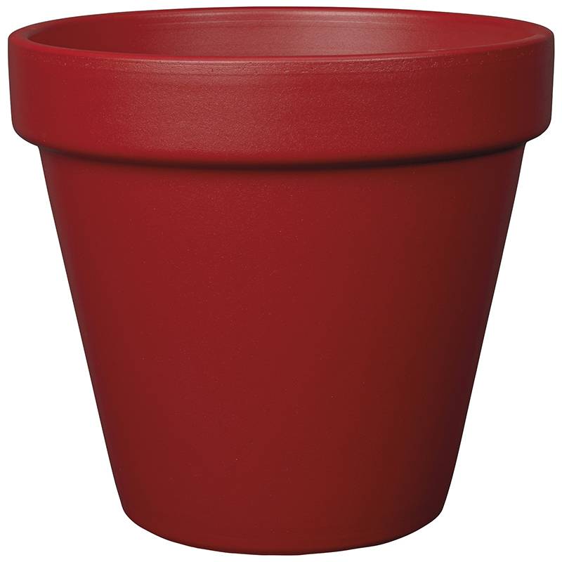 Deroma - Pot Céramique Émaillée Rouge Ø15,6 x H.13,7 cm – DEROMA - Imagen 1