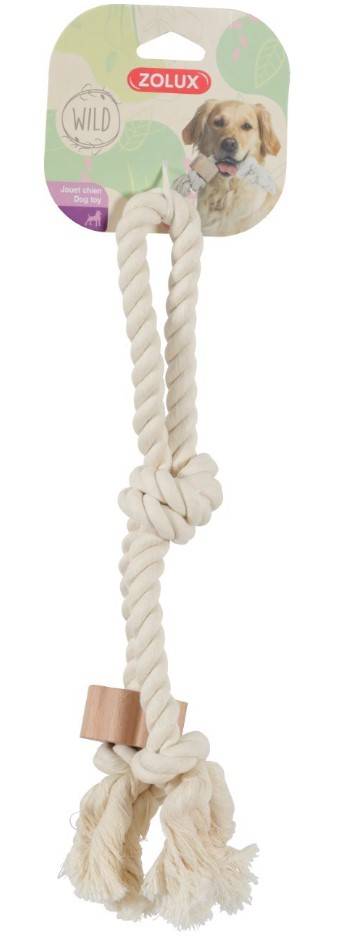 Zolux - Jouet corde poignée Wild L.12 cm l.4,7 cm H.40 cm - ZOLUX