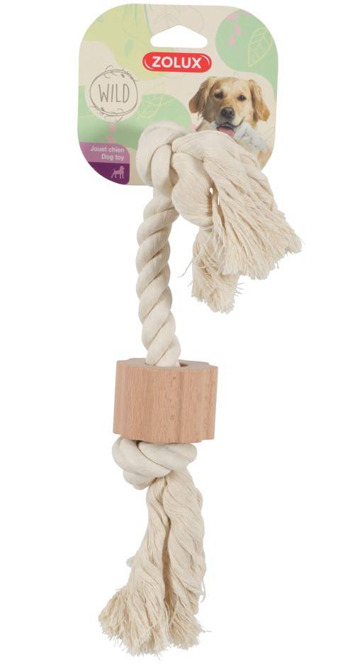 Zolux - Jouet corde 2 nœuds wild L 12 cm l 6 cm H 34 cm - ZOLUX