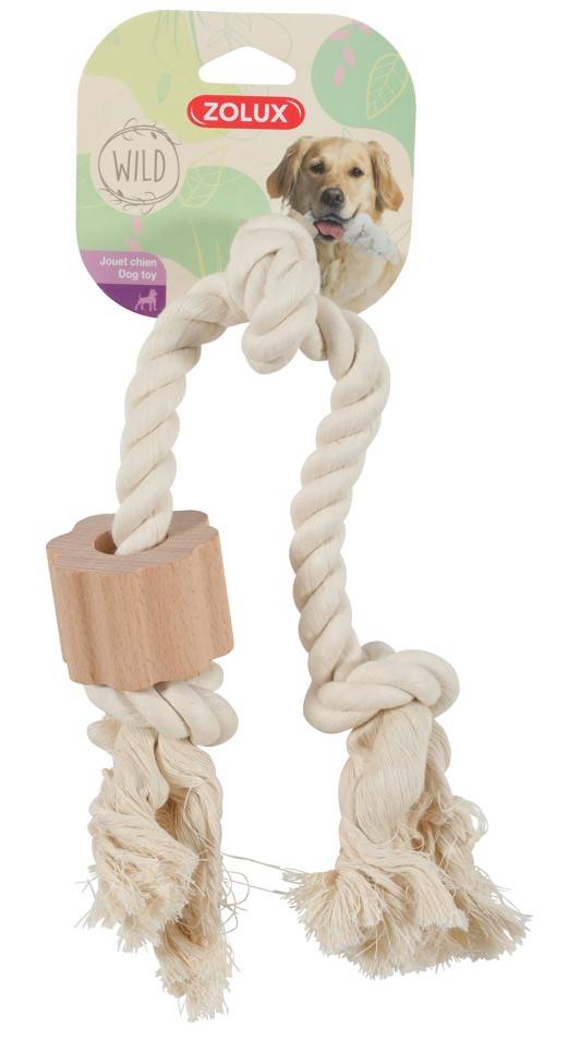 Zolux - Jouet corde 3 nœuds Wild L 14 x l 6 x H 30 cm - ZOLUX