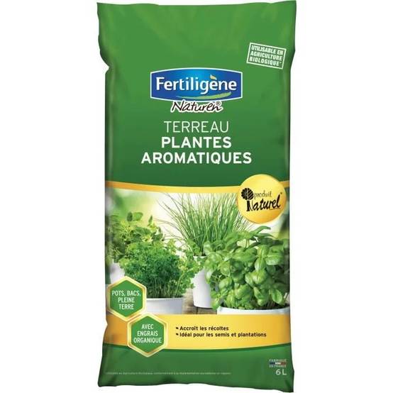 Fertiligène - Terreau Plantes Aromatiques 6l - FERTILIGÈNE - Image 1