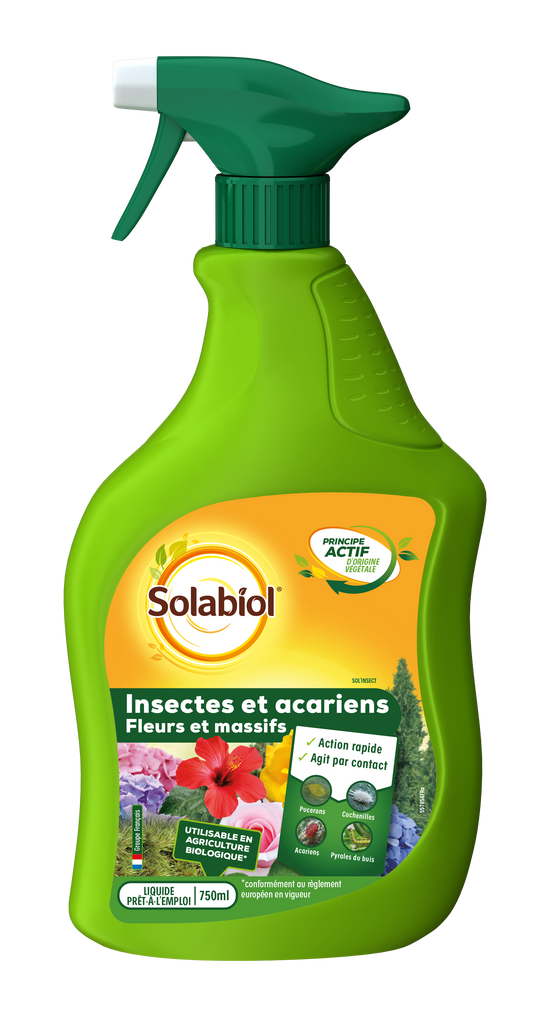Solabiol - Traitement acariens et insectes pulvérisateur 750 ml SOLABIOL