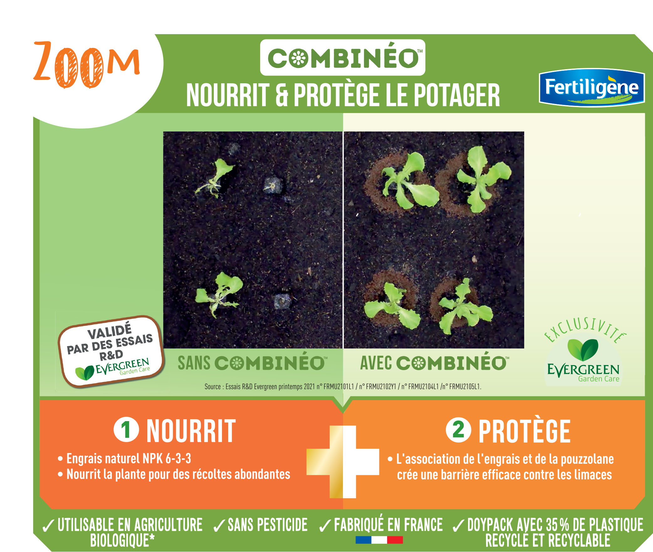 Fertiligène - Combinéo nourrit et protège potager 700g - Image 2