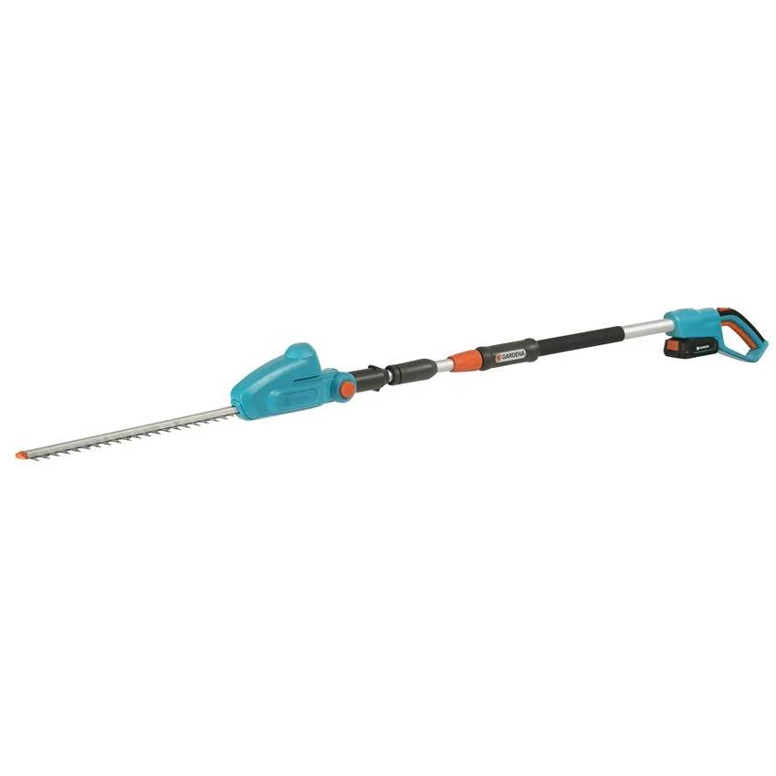 Taille-haie sur perche à batterie noir et orange L.245 cm H.42 cm ép.16 mm - Gardena