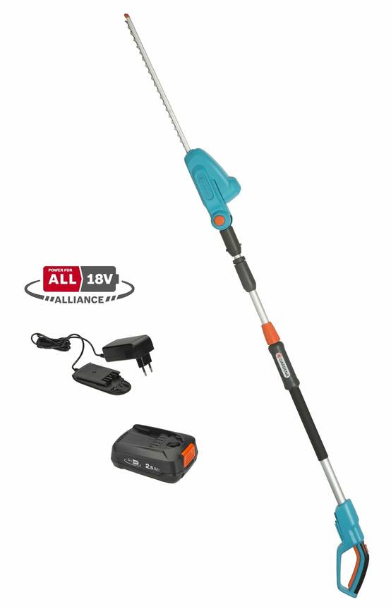 Taille-haie sur perche à batterie noir et orange L.245 cm H.42 cm ép.16 mm - Gardena - Image 5