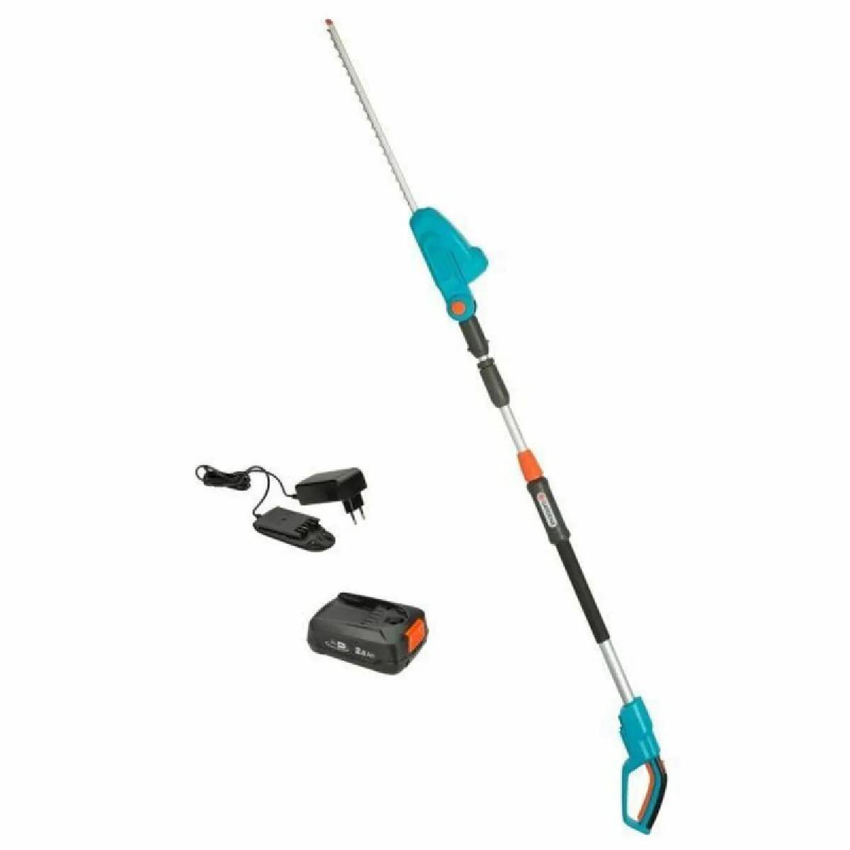 Taille-haie sur perche à batterie noir et orange L.245 cm H.42 cm ép.16 mm - Gardena - Image 10