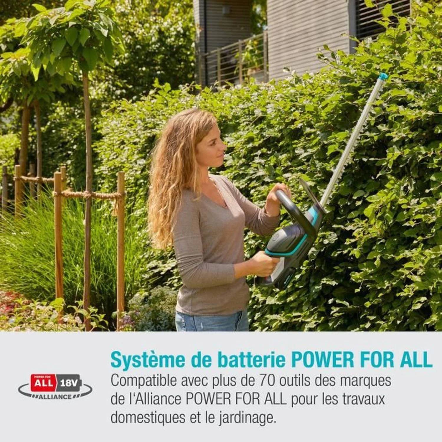 Taille-haies à batterie ComfortCut l.60 cm 18V - Gardena - Image 2