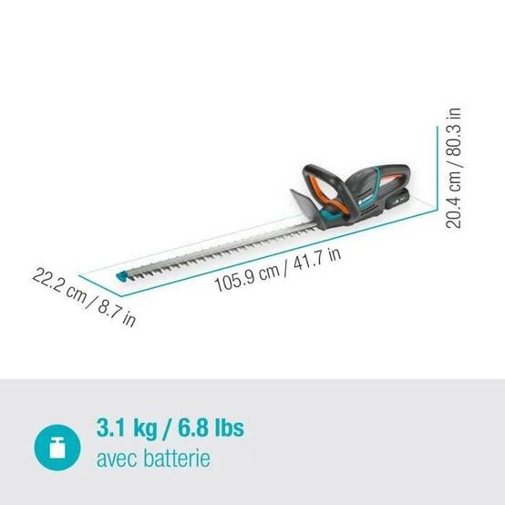 Taille-haies à batterie ComfortCut l.60 cm 18V - Gardena - Image 14