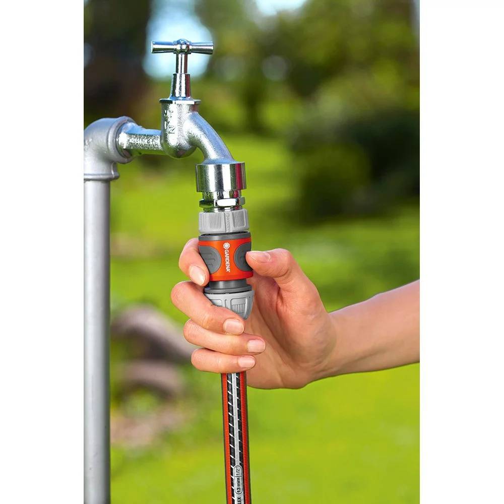 Gardena - Raccord Aquastop pour tuyau Ø 19 mm Orange/Noir - Gardena - Image 7